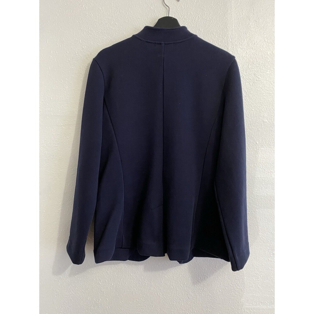 Eileen Fisher Navy Button-Front Jacket - Picture 4 of 6